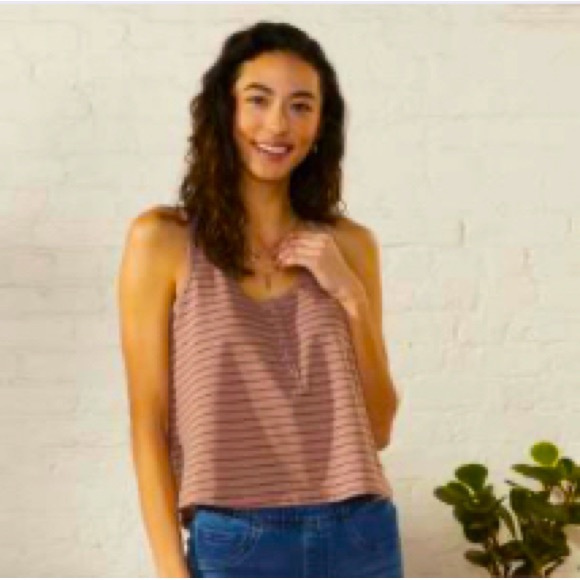 Striped Henley Dream Tank - UpWest size XS - Picture 1 of 5